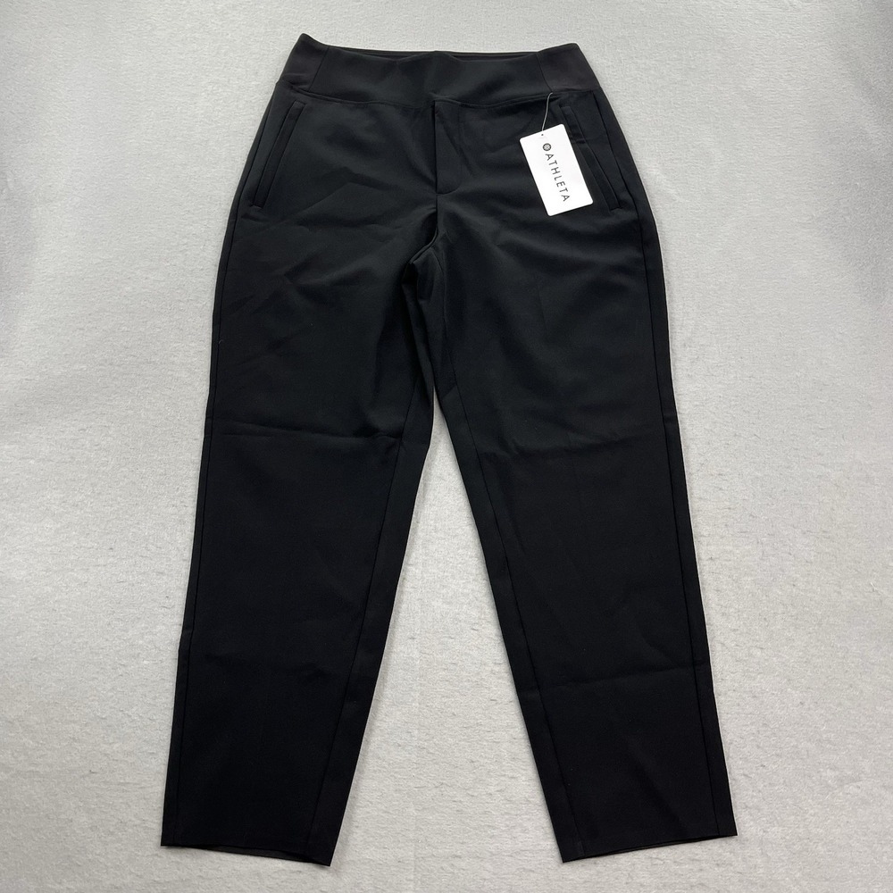Athleta Pants Womens 8 Black Endless Pant High Rise Breathable Quick Dry